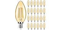 Yochoice 24-Pack Dimmable E12 Candelabra Bulbs 40Watt