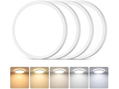 GoBright 7in White LED Ceiling Lights 4PK