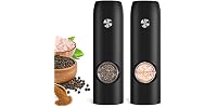 FRTONYI Salt and Pepper Grinder Set, Black