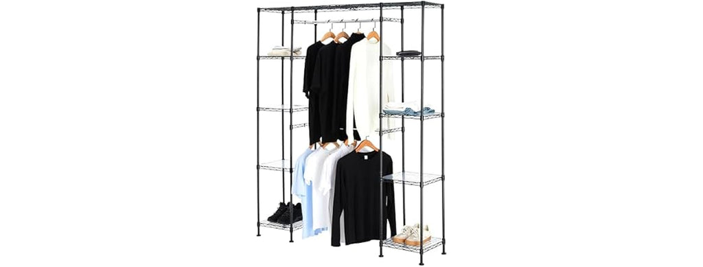 Amazon Basics Expandable Metal Hanging Closet Organizer System