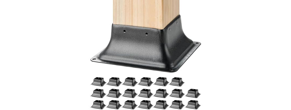 4x4 Post Base 20Pcs, Internal 3.6"x3.6" Heavy