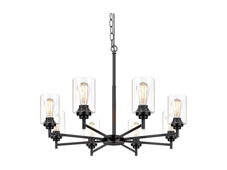 Sucolite 33.5'' 8-Light Chandelier -Choose Color