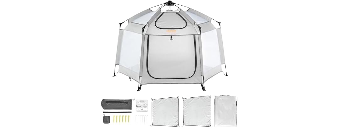 Baby Playpen with Canopy, Indoor/Outdoor