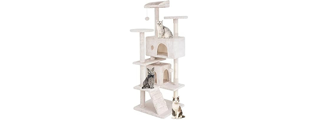 PayLessHere Cat Tree 54in Tower with Cat Scratching Post