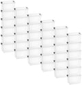 Superio Clear Storage Box with Lid, 2.5 Quart 36 Pack