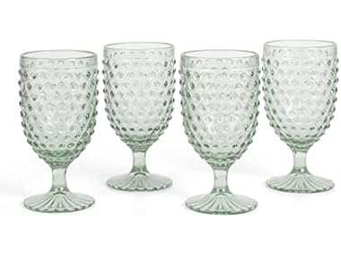 Martha Stewart Chauncey 4PK Hobnail Goblets