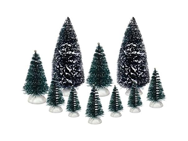 Top Treasures Set of 10 Christmas Trees