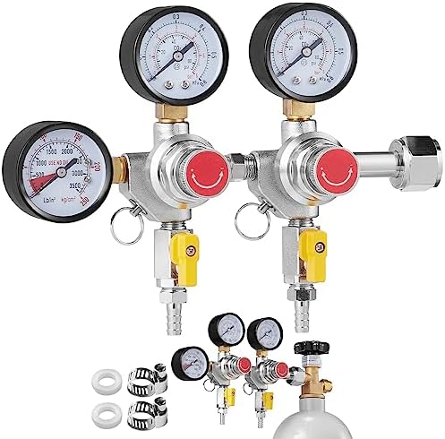 Triple Gauge Regulator, CO2 Regulator Gauge with