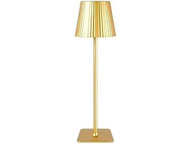 Mikasa 14.8" Gold Rechargeable LED Lamp