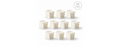 White Aesthetic Bubble Candle 10-Pack