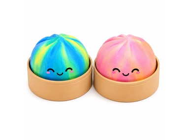 2-Pack Mini-Tie Dye Squishy Dumpling