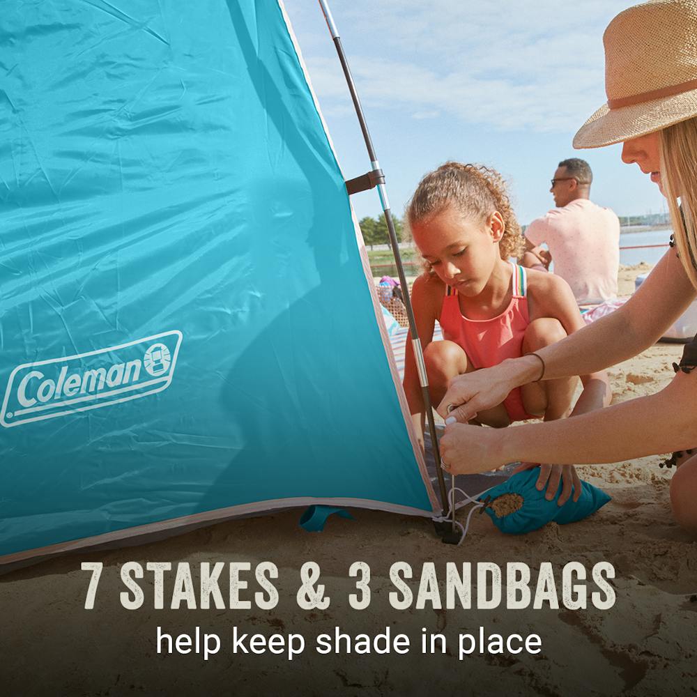 Skyshade™ Small Compact Beach Shade, Caribbean Sea