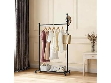 Takywep 41.34'' Length Standing Coat Rack with Wheels