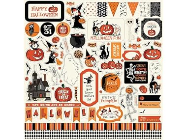 Echo Park Halloween Cardstock Stickers 12x12