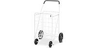 Whitmor Deluxe Utility Foldable Shopping Cart w Wheels