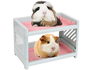 PODOO Guinea Pig Bunk Bed with 2 Mats