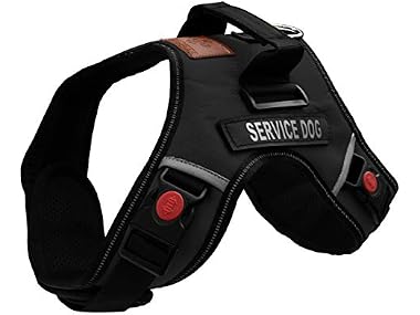 ALBCORP Reflective Service Dog Vest Harness -