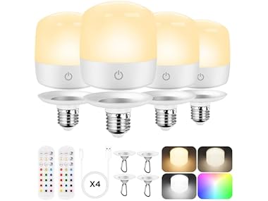 YoChoice T103 Rechargeable Light Bulb 4Pack
