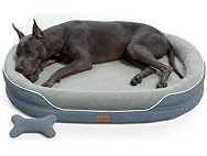 CWAWZ Dark Grey XXL Orthopedic Dog Bed 53"