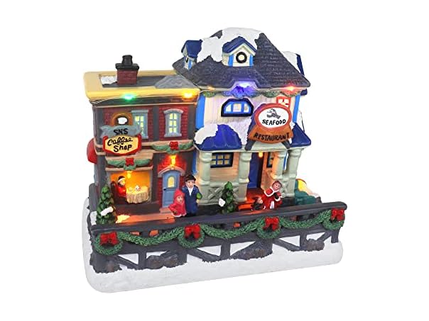 Christmas Village Boardwalk Seafood Restaurant