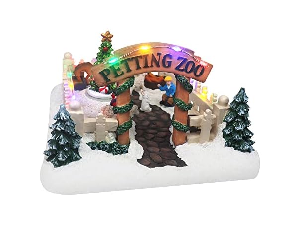 Top Treasures Christmas Village Petting Zoo
