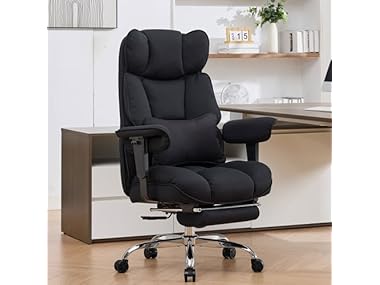 Efomao Big and Tall Office Chair with Footrest