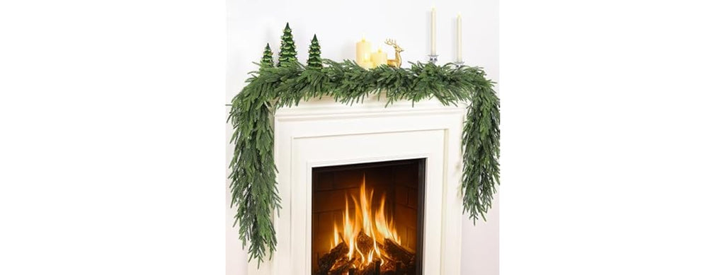 TOWPONICS Christmas Norfolk Pine Garland