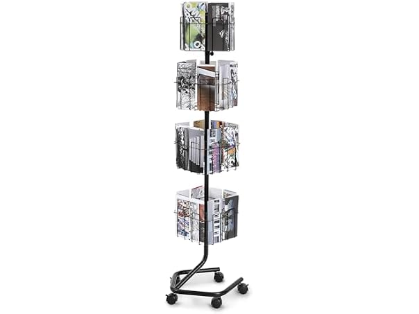 Brochure Display Rack, 4-Tier 32 Pockets