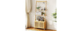 Bookcase With Drawers, 4-Tier Bamboo