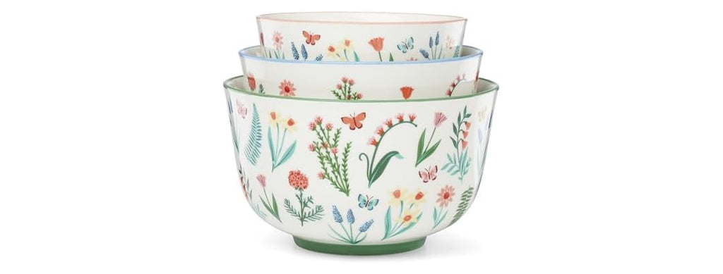 Oneida Serveware, First Blooms Nesting Bowls Set Of 3