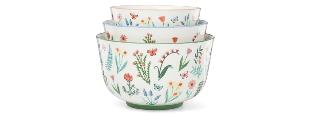Oneida Serveware, First Blooms Nesting Bowls Set Of 3