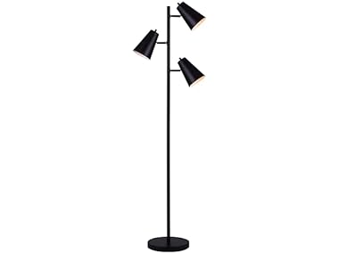 ORLI 3 Light Floor Lamp Matte Black Fini
