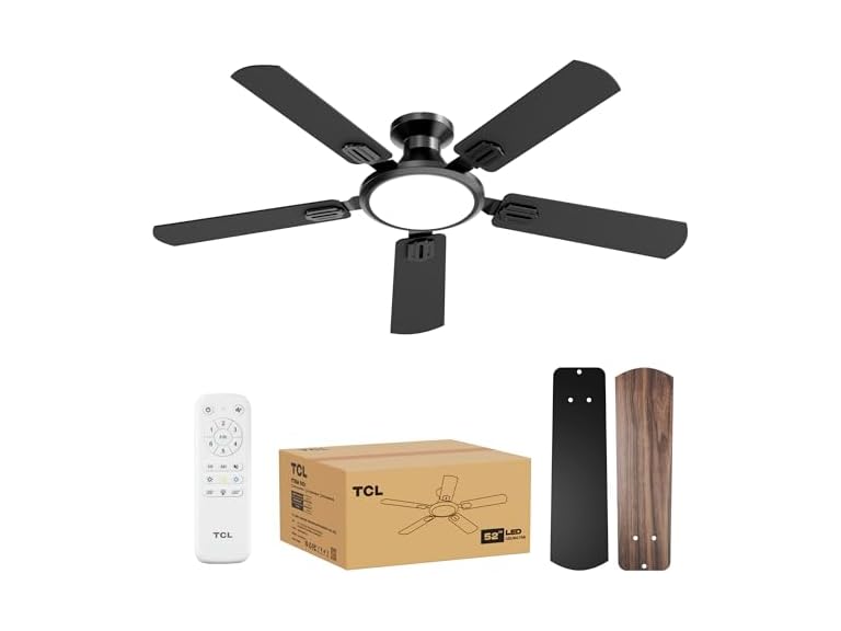 TCL 52" Low Profile Ceiling Fan w/ Light