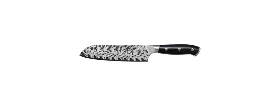 HENCKELS Compass Damascus 7-inch Damascus Santoku Knife
