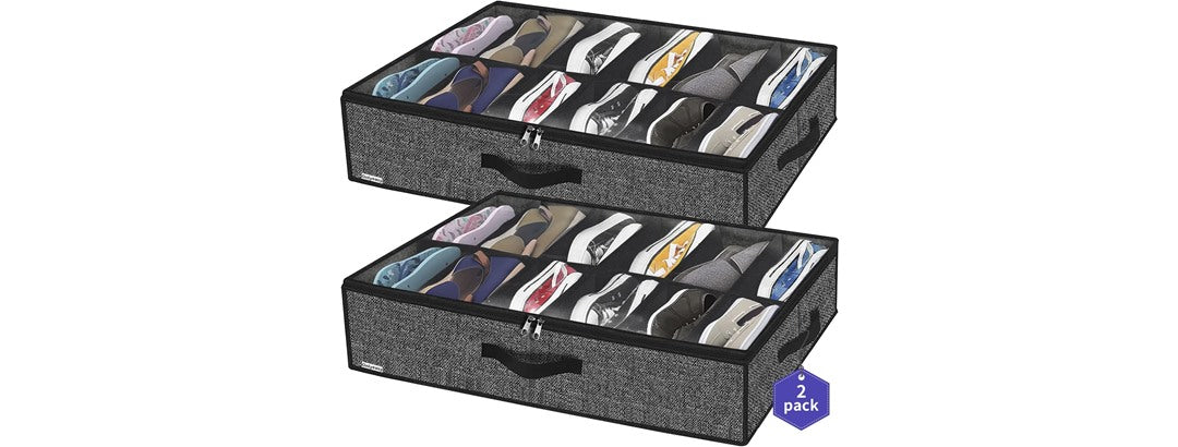 Sturdy Under Bed Shoe Storage