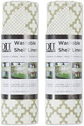 DII Shelf Liner Non-Adhesive CCream Lattice, 12x120, 2 Piece