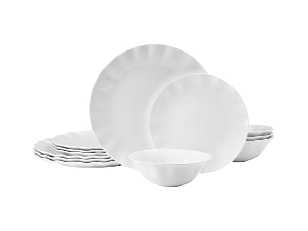 Mikasa Elodie Scalloped 12 Piece Bone China Set