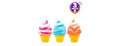 Titan Squishy Sensory Relief, Ice Cream Cone, 3PK