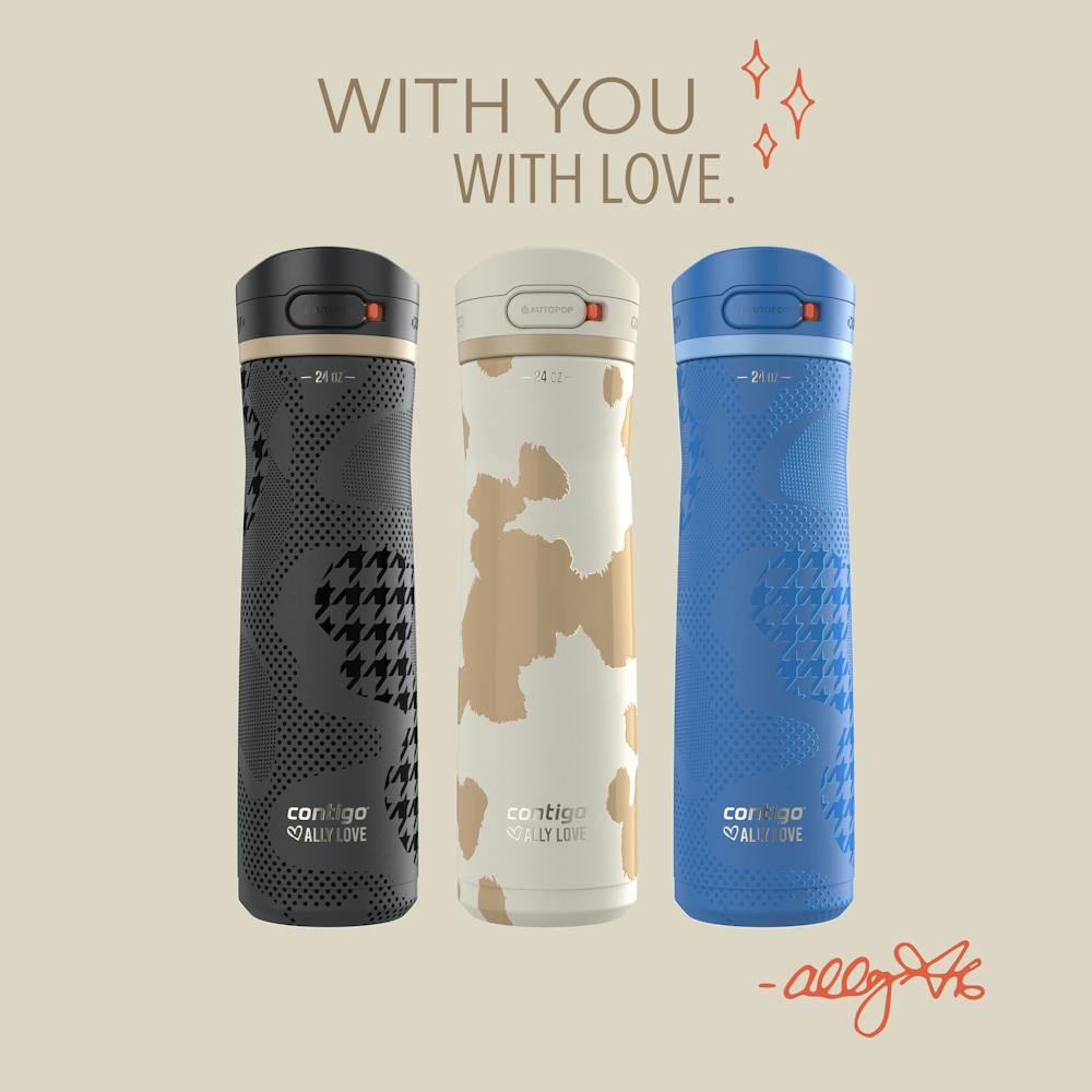 Contigo® x Ally Love Jackson Chill 2.0 Stainless Steel Water Bottle with AUTOPOP®  Lid, 24oz