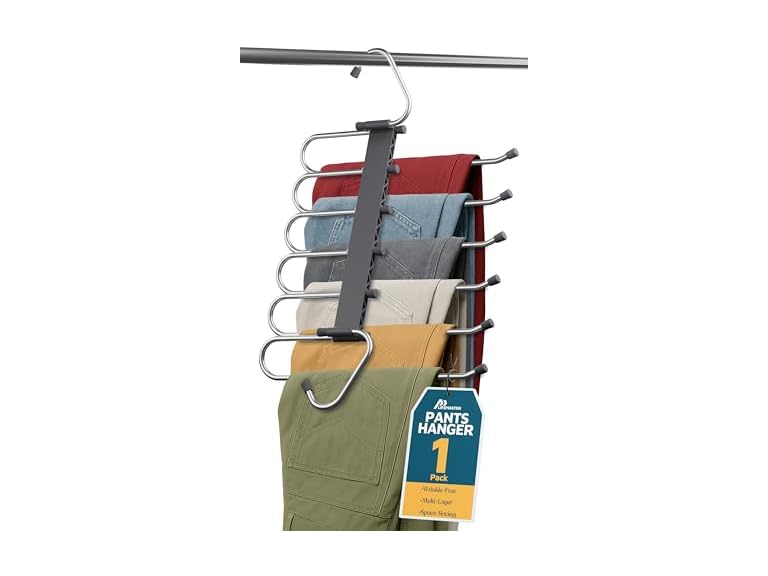 Lifemaster Space Saving Pants Hangers 1 Pack
