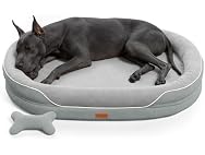 CWAWZ Light Grey XXL Orthopedic Dog Bed 53"