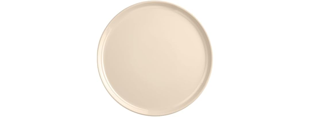 Emile Henry Ceramic Dinner Plate  11" Clay/Cream