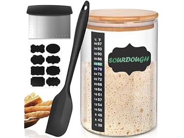 Kmise Sourdough Starter Jar 34oz Pro Kit