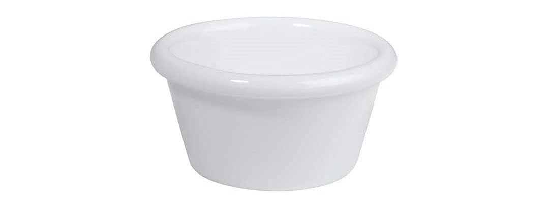 Winco Melamine White Ramekins, 2 oz, 1 Dozen
