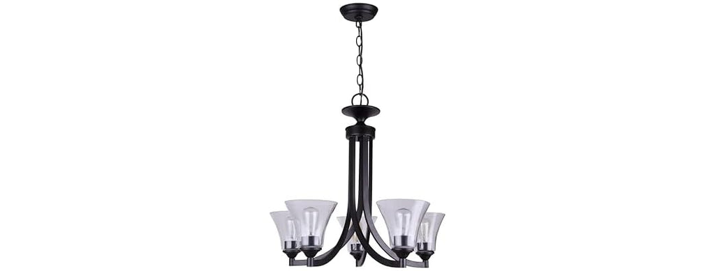 Canarm Chandelier, Clear Glass
