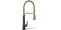 KOHLER K-23765-BMB Tone Faucet Sprayhead Black/Brass