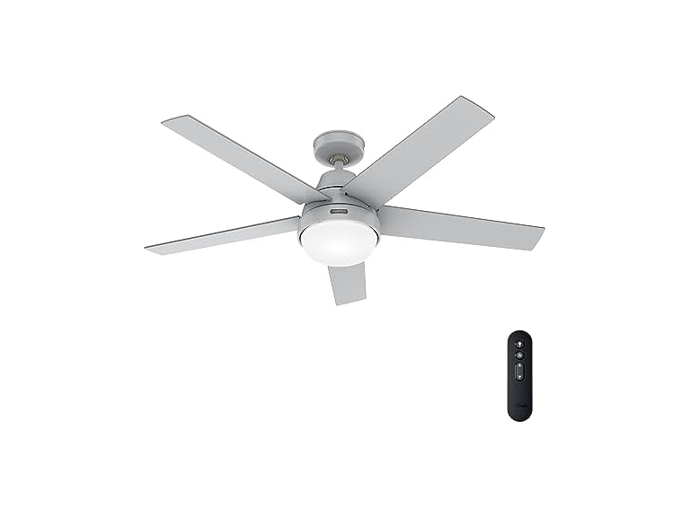 Hunter Fan 52" Light & Remote, Dove Grey