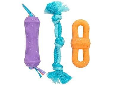 Pupstages Flex-Force Chew Dog Toys 3Pk