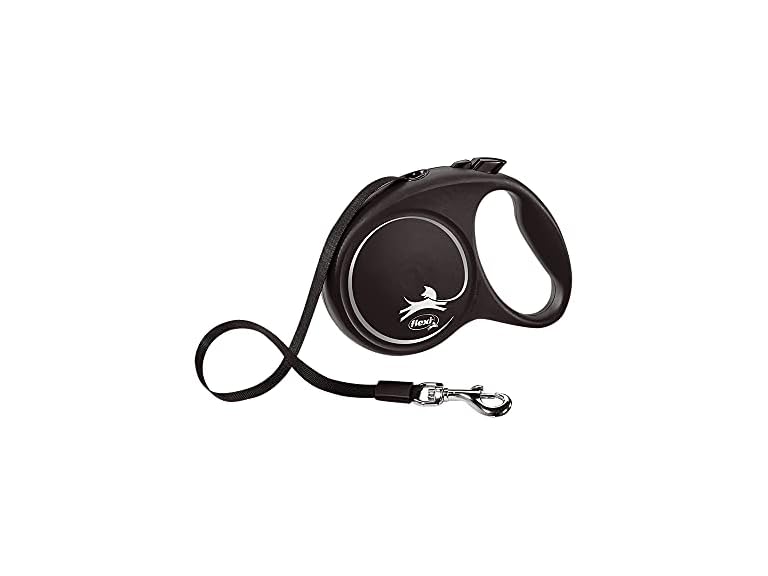 Flexi Black Design Tape Black Retractable Leash