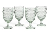 Martha Stewart Chauncey 4PK Hobnail Goblets